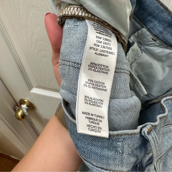 Frame Denim Light Blue Jeans le high straight 27 - Picture 8 of 8